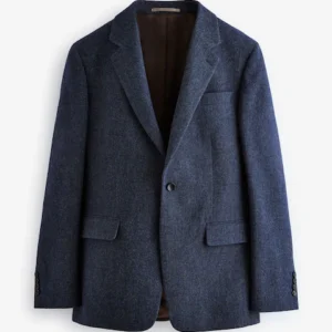 Men's Tailored Navy Blazer